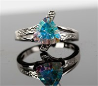 Jewelry Sterling Silver Mystic Topaz Cocktail Ring