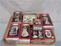 Tray Lot Barbie Ornaments & More