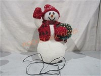 Lighted Snowman Approx 14"