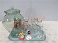 Tray Lot Glass Ware,plastic Beverage Container