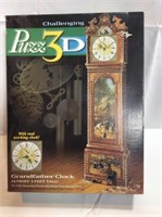 Challenging 3-D puzzle grandfather clock has been
