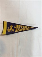 Jefferson school flag pendant