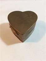 Brass heart trinket box