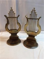 2  musical solid brass wall sconce shelf