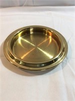 Solid brass possibly a communion tray