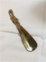 Decorative brass shoe horn