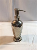 Silver plated brass soap dispenser