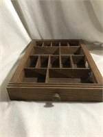Wooden shelf shadow box