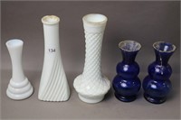 GROUP OF 5 VASES