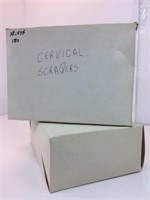 Lot of 7" Ayers Style Wooden Cervical Scrapers