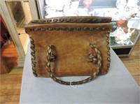 Vintage Sandle Maker Leather Purse