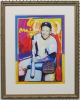 Mickey Mantle Giclee By Peter Max