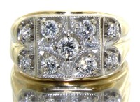14kt Gold Gent's 1.22 ct Diamond Ring