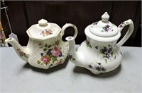 Pair Vintage Teapots