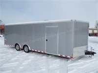 Brave trailer enclosed car hauler w/ trap door flo
