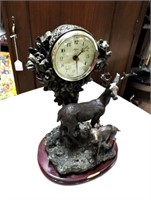 Vintage Metal Natelia Stag Clock