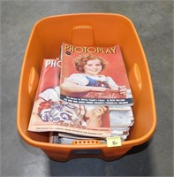 18 Gallon Tote Full of Vintage Photoplay Magazines