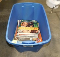 18 Gallon Tote Full of 1930's Screen Guide Mags