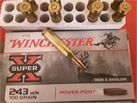 WINCHESTER 243 WIN PARTIAL BOX OF 9 POWER POINT