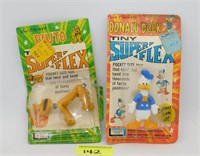 1970's Tiny Super Flex Donald & Pluto