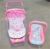 Childrens's Doll Stroller & Car Seat