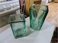 Heavy Recycled Glass Vases