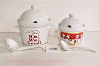 (2) Campbell's Soup Tureens: