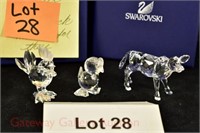 (3) Pcs. Swarovski Crystal: