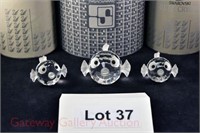 (3) Pcs. Swarovski Crystal: