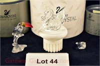 (3) Pcs. Swarovski Crystal: