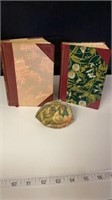 Vintage diary books and coin purse