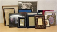 Assortment of miscellaneous size photo frames