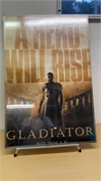 A hero will rise gladiator movie poster 24”x 36”