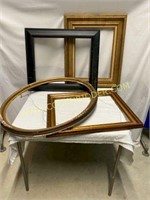 collection of large wood frames