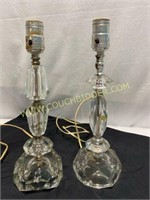 Courtney clear glass lamps