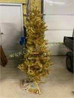 6' gold christmas tree