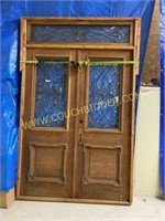Beautiful vintage wood door w/transom