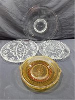 Assorted Glass Plates/Trays
