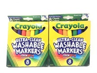 Crayola Ultra-Clean Washable Markers, Broad Line,