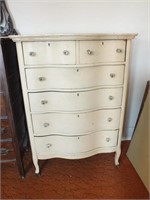 ANTIQUE PAINTED DRESSER W/GLASS KNOBS