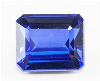 10.25ct Emerald Cut Blue Natural Sapphire GGL