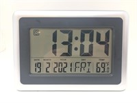 Battery Operated Digital Wall Clock w/ Date and