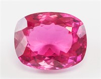 28ct Cushion Cut Pink Natural Ruby Gem AGSL Cert