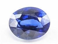 13.80ct Oval Cut Blue Natural Sapphire GGL