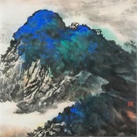 Zhang Daqian 1899-1983 Chinese Watercolor Roll