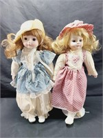2 16 Inch Porcelain Dolls Need Cleaned