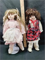 2,, 14 Inch Porcelain Dolls Need Cleaned