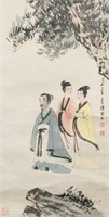 Fu Baoshi 1904-1965 Chinese Watercolor on Scroll