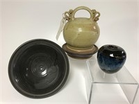 3 Modern Stoneware pieces