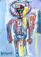 Jean-Michel Basquiat American Mixed Media on Paper